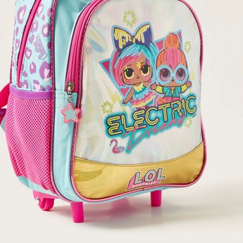 LOL Surprise! Print Trolley Backpack with Retractabe Handle - 14 inches