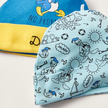 Donald Duck Print Beanie - Set of 2