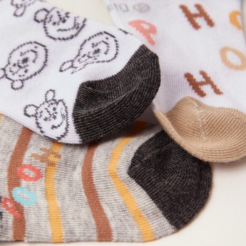 Disney Winnie The Pooh Print Socks - Set of 3