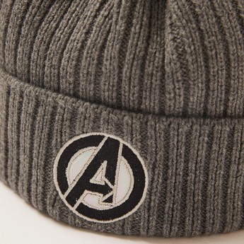 Avengers Embroidered Cap with Rolled-Up Hem