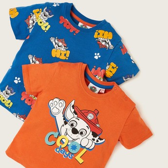 PAW Patrol Print T-shirt with Short Sleeves - Set of 2