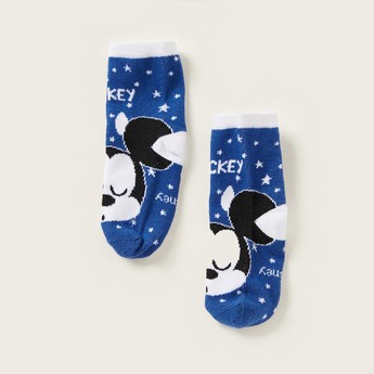 Disney Mickey Mouse Print Socks