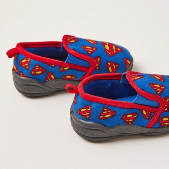 All-Over Superman Print Baby Shoes