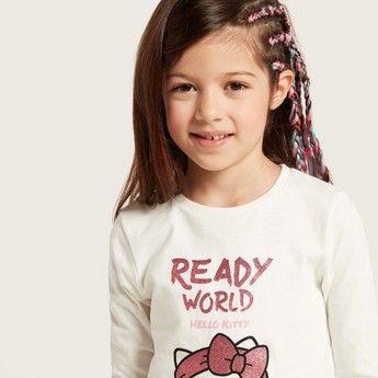 Sanrio Hello Kitty Print T-shirt with Long Sleeves - Set of 2