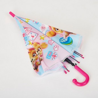 PAW Patrol Graphic Print Umbrella with Curved Handle