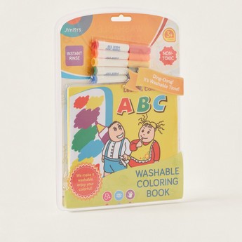 Juniors ABC Washable Colouring Book and Markers Set