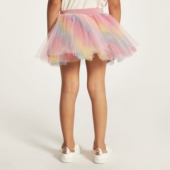 Charmz Glittery Tutu Skirt with Elasticated Waistband