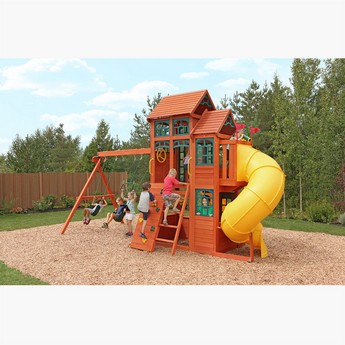 Kidkraft Canyon Ridge Wooden Swing Playset