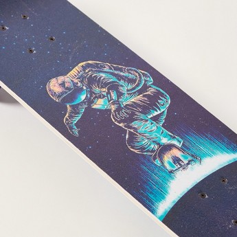 Street Runner Graphic Print Skateboard