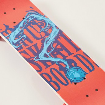 Street Runner Graphic Print Skateboard