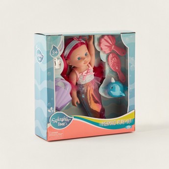 Cititoy Splashin Time Mermaid Doll Playset - 30 cms