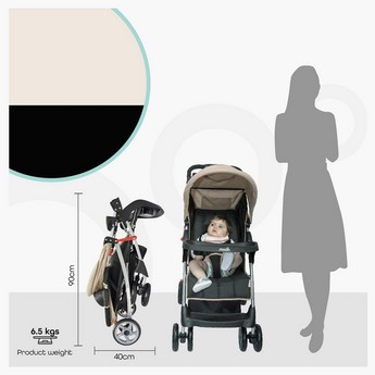 Moon Foldable Baby Stroller with Canopy