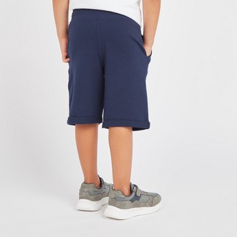 Juniors Solid Shorts with Pocket Detail and Elasticised Waistband