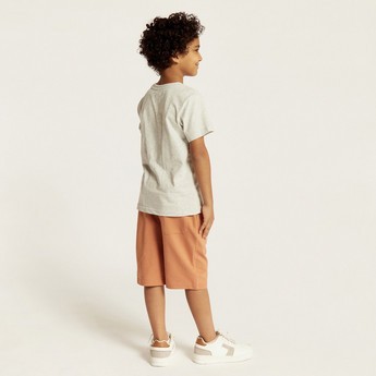 Juniors 3-Piece T-shirt and Shorts Set