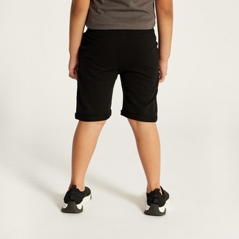 Juniors Solid Shorts with Pocket Detail and Elasticised Waistband