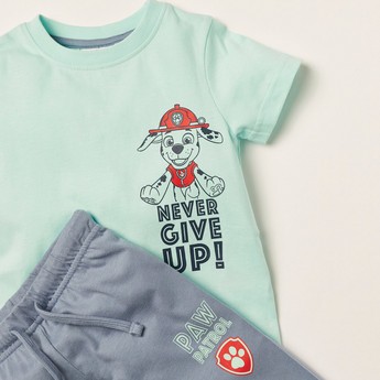 Paw Patrol Print Short Sleeve T-shirt and Pyjama Set