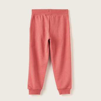 Juniors Solid Jog Pants with Pockets and Drawstring Closure