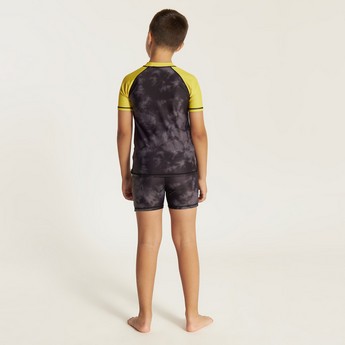 Juniors Printed 2-Piece Rashguard Set