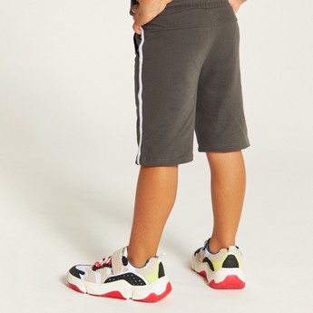 Juniors Panelled Shorts with Drawstring Closure and Pockets