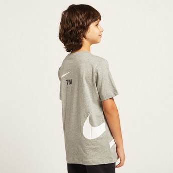 Nike Print T-shirt with Round Neck and Short Sleeves