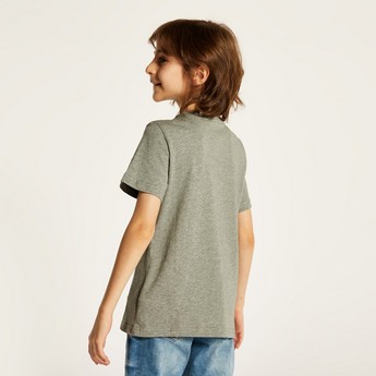 PUMA Printed T-shirt with Round Neck and Short Sleeves