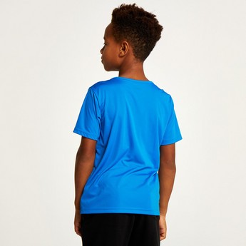 PUMA Printed T-shirt with Crew Neck and Short Sleeves