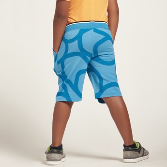 Expo 2020 Print Shorts with Drawstring Closure