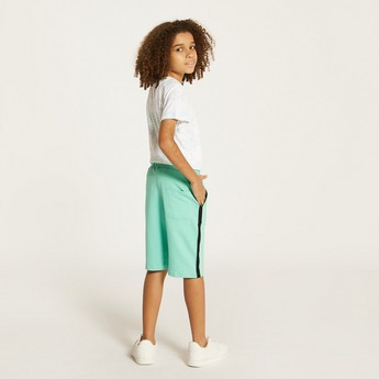 Juniors Panelled Shorts with Drawstring Closure and Pockets