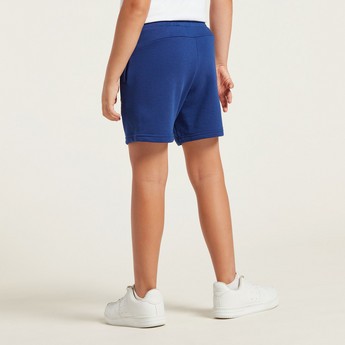 Puma Logo Print Shorts with Pocket Detail and Elasticised Waistband