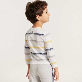 Expo 2020 Striped T-shirt with Long Sleeves