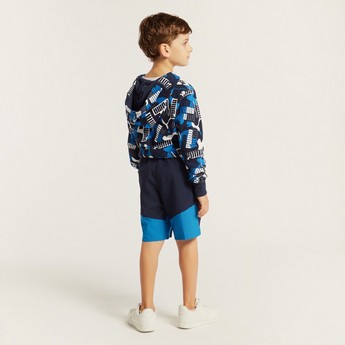 PUMA Printed Shorts with Pockets and Elasticated Waistband