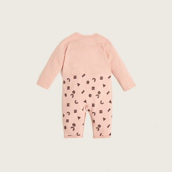 Juniors Printed Sleepsuit with Long Sleeves