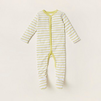 Juniors Assorted Closed Feet Sleepsuit with Long Sleeves - Set of 3