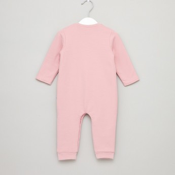 Giggles Printed Open Feet Sleepsuit with Long Sleeves