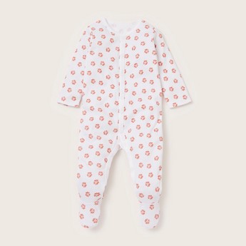 Juniors Printed Sleepsuit with Long Sleeves - Set of 3