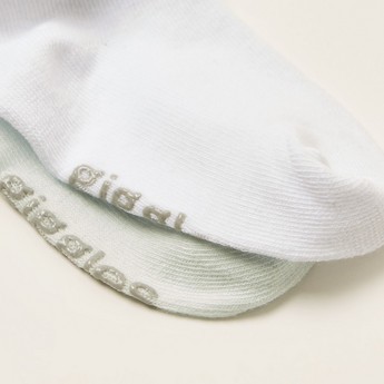 Giggles Textured Socks with Ruffles - Set of 2