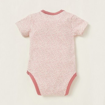 Love Earth Printed Round Neck Organic Bodysuit