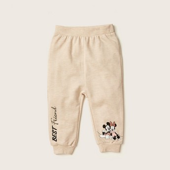 Disney Mickey and Minnie Mouse Print T-shirt and Jog Pants Set