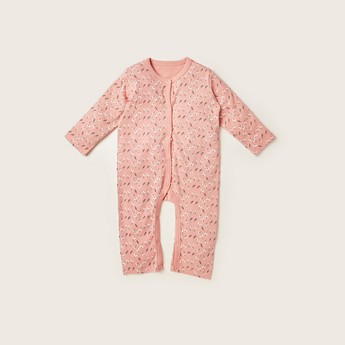 Juniors Printed Sleepsuit with Long Sleeves - Set of 3