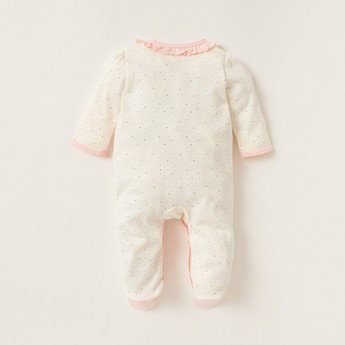 Juniors Printed Closed Feet Sleepsuit with Long Sleeves