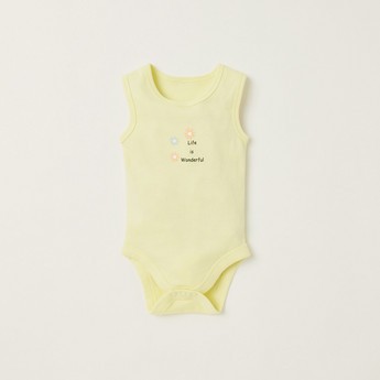 Juniors Printed Sleeveless Bodysuit - Set of 7