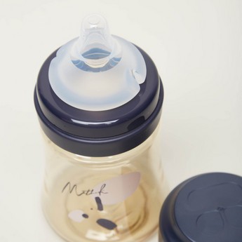 Mother-K Printed Feeding Bottle with Cap - 180 ml