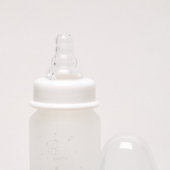 Giggles Glass Feeding Bottle with Silicone Sleeve - 50 ml