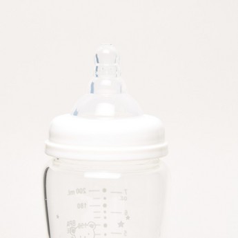 Giggles Printed Glass Feeding Bottle - 200 ml