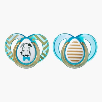 Tommee Tippee Closer To Nature Moda 2-Piece Soother Set - 6-18 Months