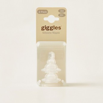 Giggles Slow Flow Nipple - Set of 2