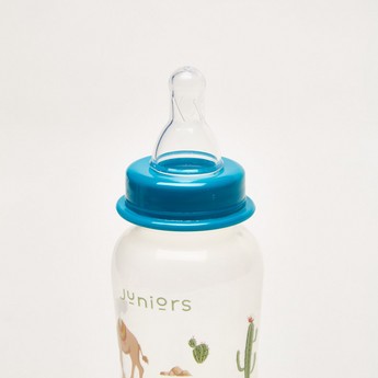 Juniors Printed 3-Piece Feeding Bottle Set - 250 ml