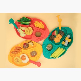 Marcus & Marcus Ollie Yummy Dips Suction Divided Plate