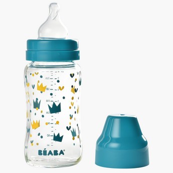 Beaba Wide Neck Feeding Bottle with Cap - 240 ml