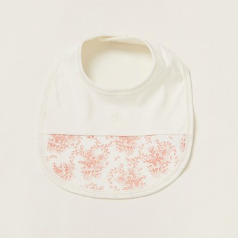 Giggles Printed Bib with Press Button Closure